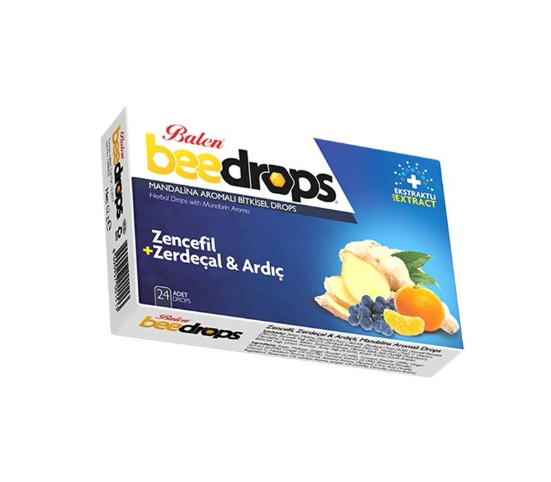 ZENCEFİL - ZERDEÇAL -  ARDIÇLI MANDALİNA  AROMALI DROPS