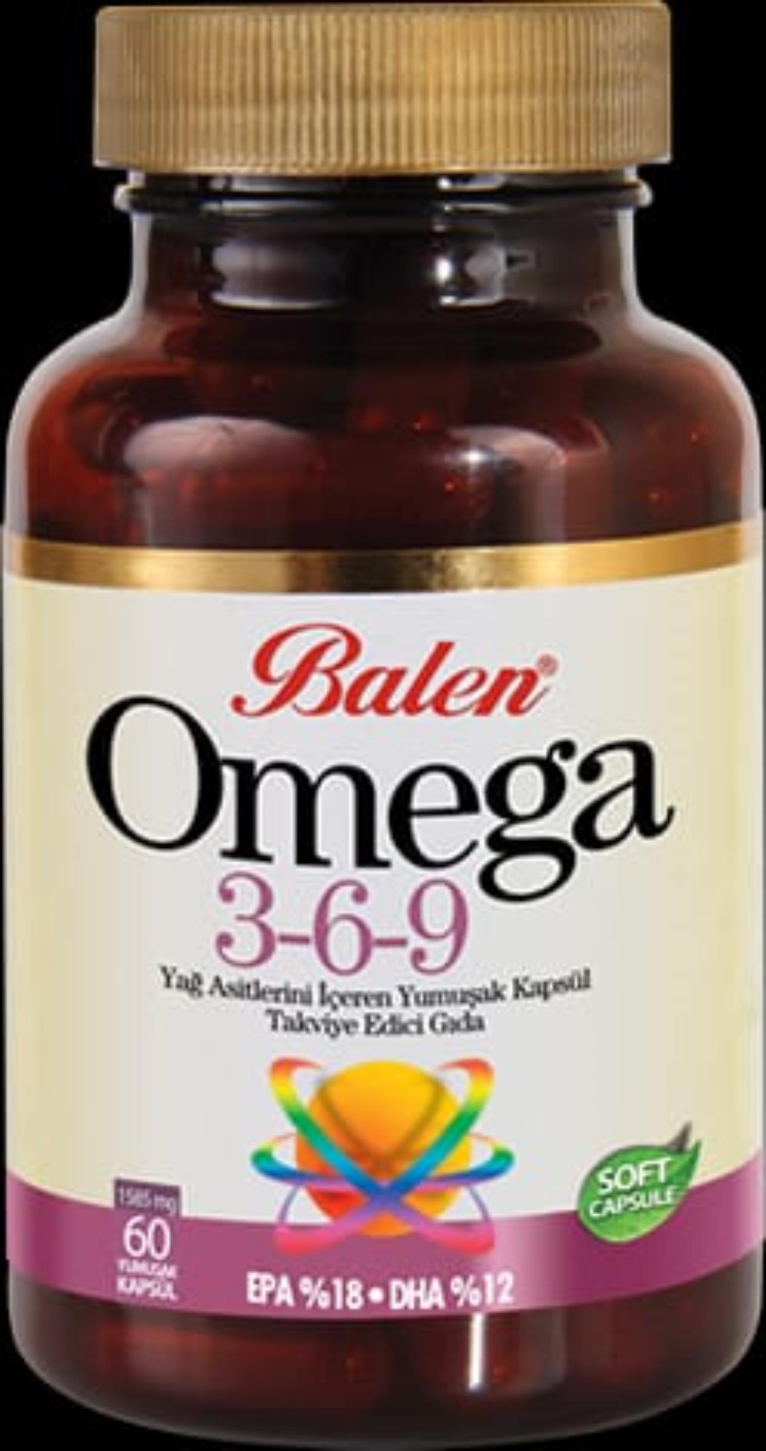 OMEGA 3-6-9 YAĞ ASİTLERİ  İÇEREN YUMUŞAK KAPSÜL