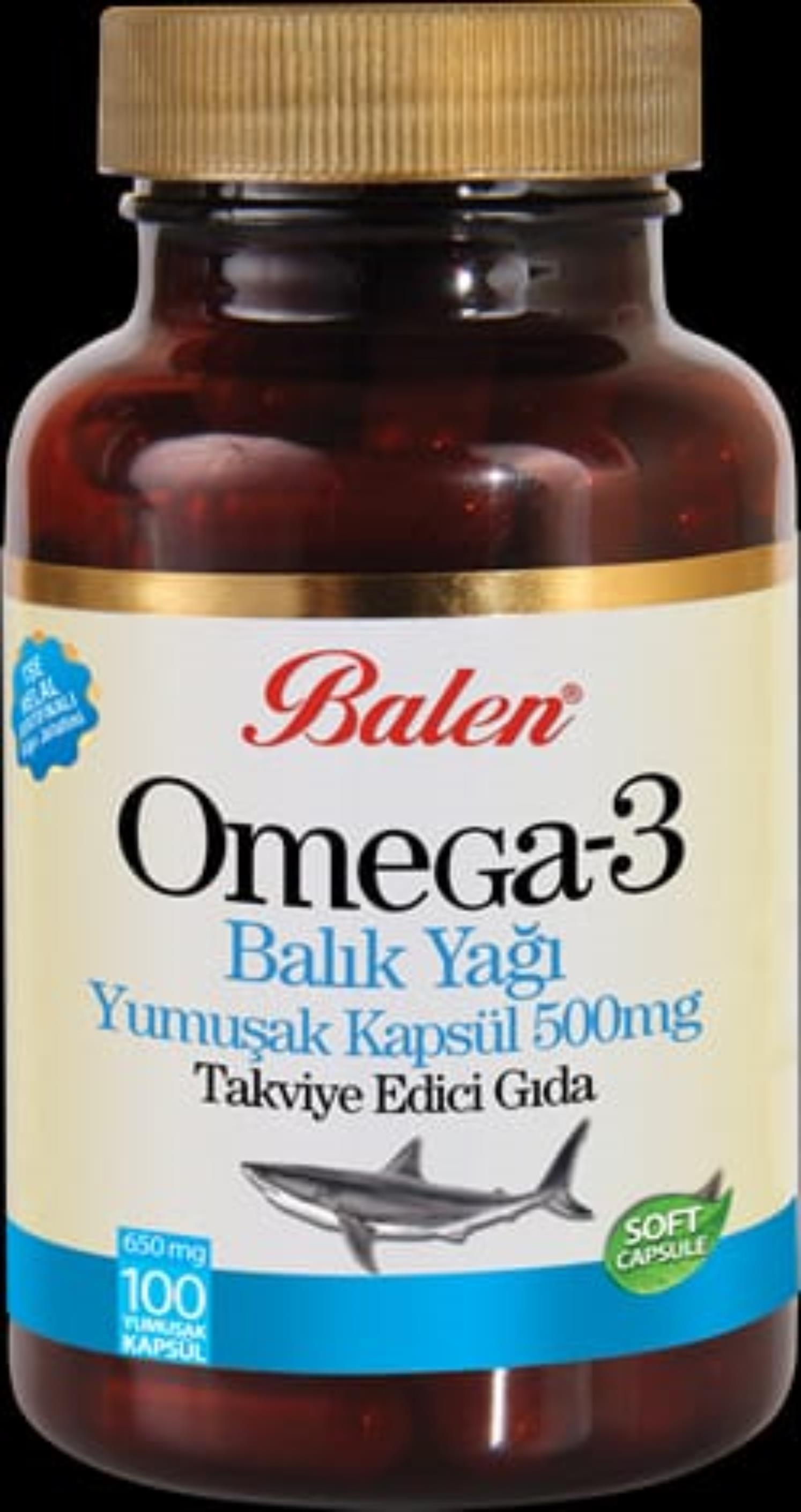 Balen Omega 3 Balık Yağı Yumuşak Kapsül 650 mg* 160